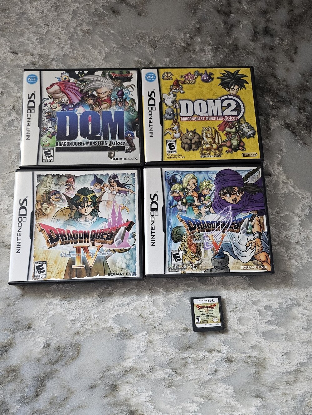 Dragon Quest DS Lot  V Hand of Heavenly Bride IV Chapters VI Realms Monsters 1 2